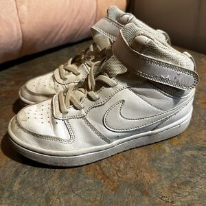 Kids Nike White High-Top Sneakers